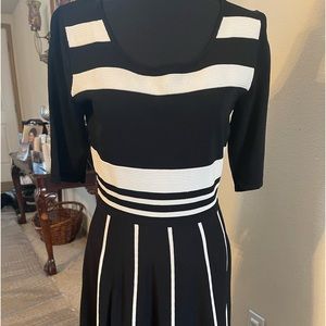 Black and White knit dress